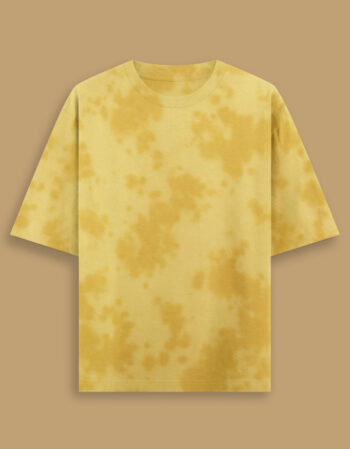 Yellow Tie Dye Oversized T-Shirt