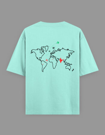 World map Oversized Classic T-Shirt